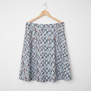 Viszkóz lenvászonnal Ivy Diamonds design A digital print