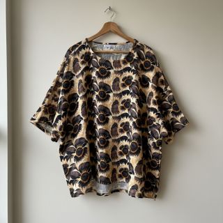 Viszkóz lenvászonnal Sunlower design A digital print