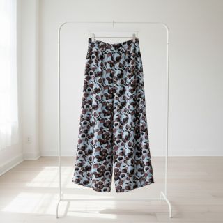 Viszkóz lenvászonnal Lotus design A digital print