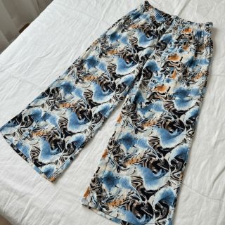 Viszkóz lenvászonnal Paint chaos design A digital print