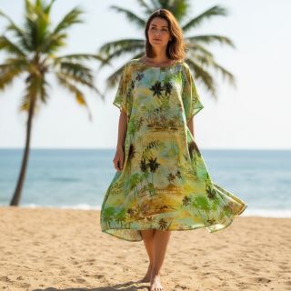 Viszkóz lenvászonnal Egypt design A digital print