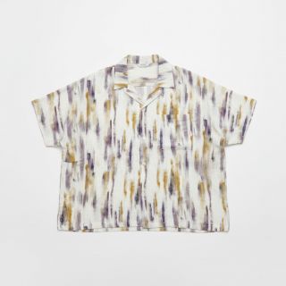 Viszkóz lenvászonnal Natural Lin Lina green digital print