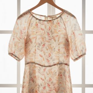 Viszkóz lenvászonnal Natural Lin Lissy pink digital print