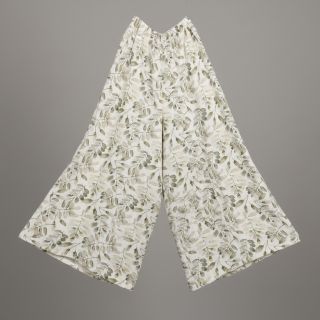 Viszkóz lenvászonnal Natural Lin Lissy ecru digital print