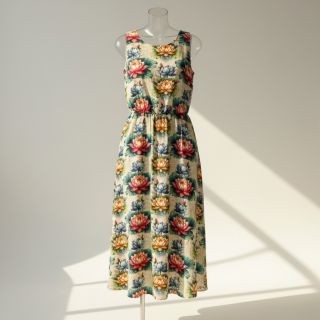 Viszkóz lenvászonnal Clover design D digital print