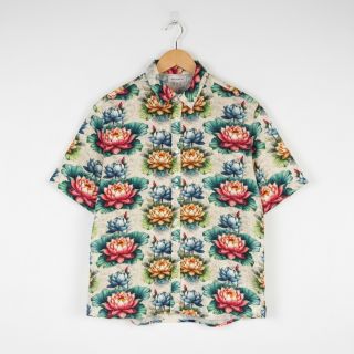 Viszkóz lenvászonnal Clover design D digital print