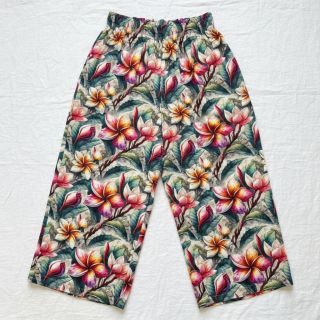 Viszkóz lenvászonnal Jasmine design C digital print