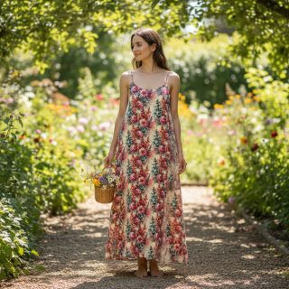 Viszkóz lenvászonnal Viola design C digital print