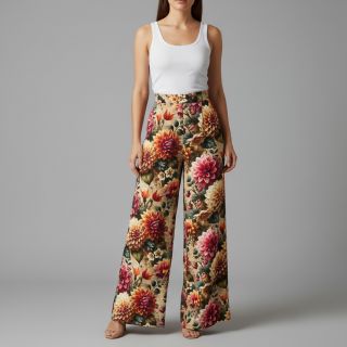 Viszkóz lenvászonnal Rosalie design A digital print