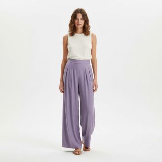 Viszkóz lenvászonnal PREMIUM lavender