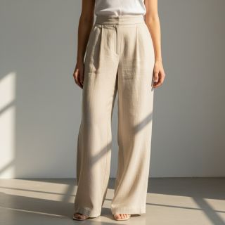 Viszkóz lenvászonnal PREMIUM sand