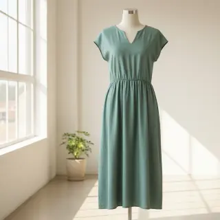 Viszkóz lenvászonnal PREMIUM dark old green