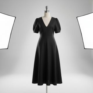 Viszkóz lenvászonnal PREMIUM black