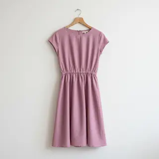 Viszkóz lenvászonnal PREMIUM old pink