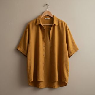 Viszkóz lenvászonnal PREMIUM ochre