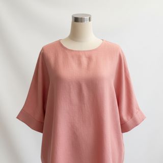 Viszkóz lenvászonnal PREMIUM coral