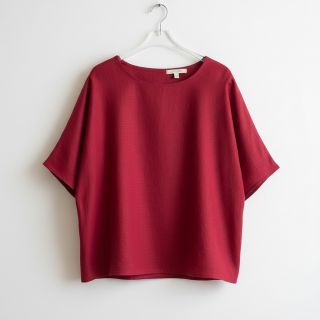 Viszkóz lenvászonnal PREMIUM dark red