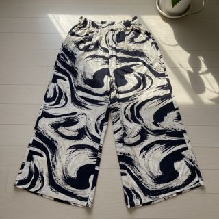 Viszkóz lenvászonnal Swirls design B