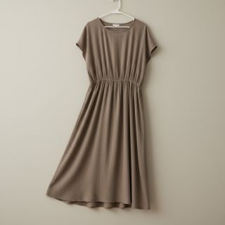 Viszkóz lenvászonnal CRINCLE taupe