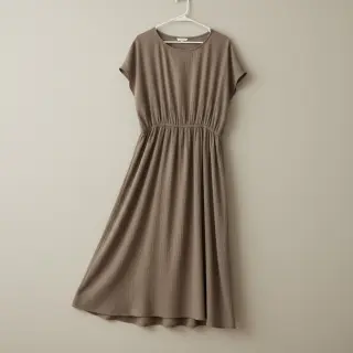 Viszkóz lenvászonnal CRINCLE taupe