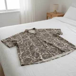 Viszkóz lenvászonnal Lizzy flowy grey