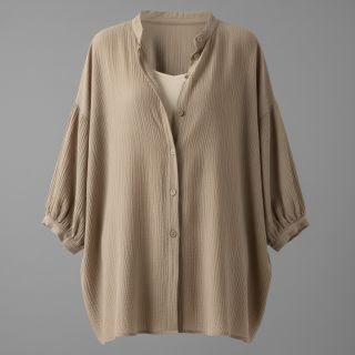 Viszkóz lenvászonnal CRINCLE sand