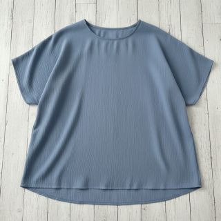 Viszkóz lenvászonnal CRINCLE blue shadow