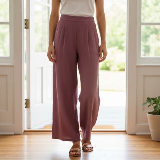 Viszkóz lenvászonnal CRINCLE mulberry