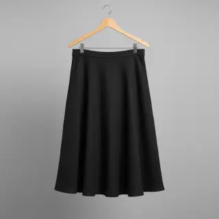 Viszkóz lenvászonnal CRINCLE black