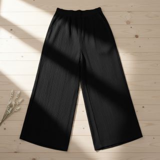 Viszkóz lenvászonnal CRINCLE black