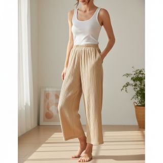 Viszkóz lenvászonnal CRINCLE beige