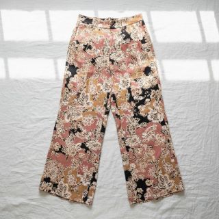 Viszkóz SATIN Flowie Noe black digital print