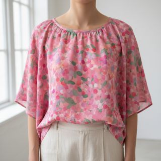 Viszkóz SATIN Abstract digital print