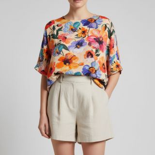 Viszkóz RADIANCE Flower Nina digital print