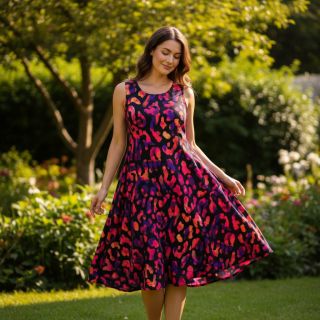 Viszkóz RADIANCE Animal skin black digital print