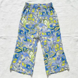 Viszkóz RADIANCE Abstract paisley blue digital print