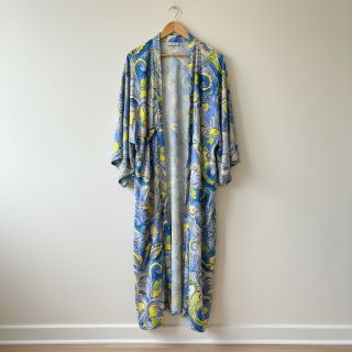 Viszkóz RADIANCE Abstract paisley blue digital print