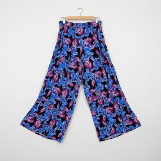 Viszkóz RADIANCE Anabella leaves black digital print