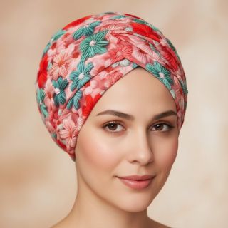 Viszkóz RAYON POPLIN Knitted design D digital print