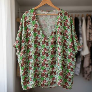 Viszkóz RAYON POPLIN Knitted design E digital print