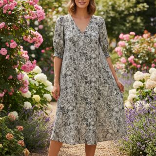 Viszkóz RAYON POPLIN Pattern design F digital print