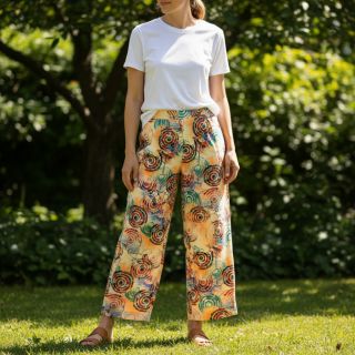 Viszkóz RAYON POPLIN Feathers design D digital print