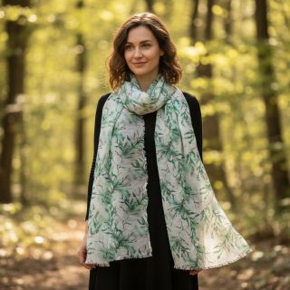 Viszkóz RAYON POPLIN Bright flowers design D digital print