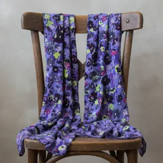 Viszkóz LUREX Dark night flowers digital print