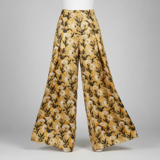 Viszkóz LUREX White flowers ecru digital print