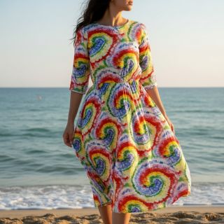 Viszkóz Retro fun design C digital print