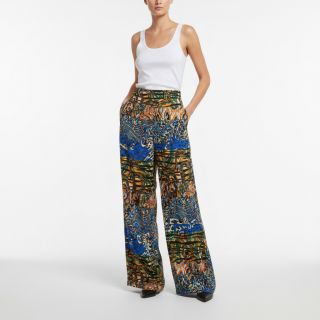 Viszkóz Dimulti dark blue digital print