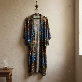 Viszkóz Dimulti dark blue digital print