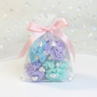 Tüll TÜTÜ Rainbow HEARTS off white