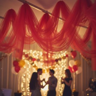 Tüll TÜTÜ red 160 cm